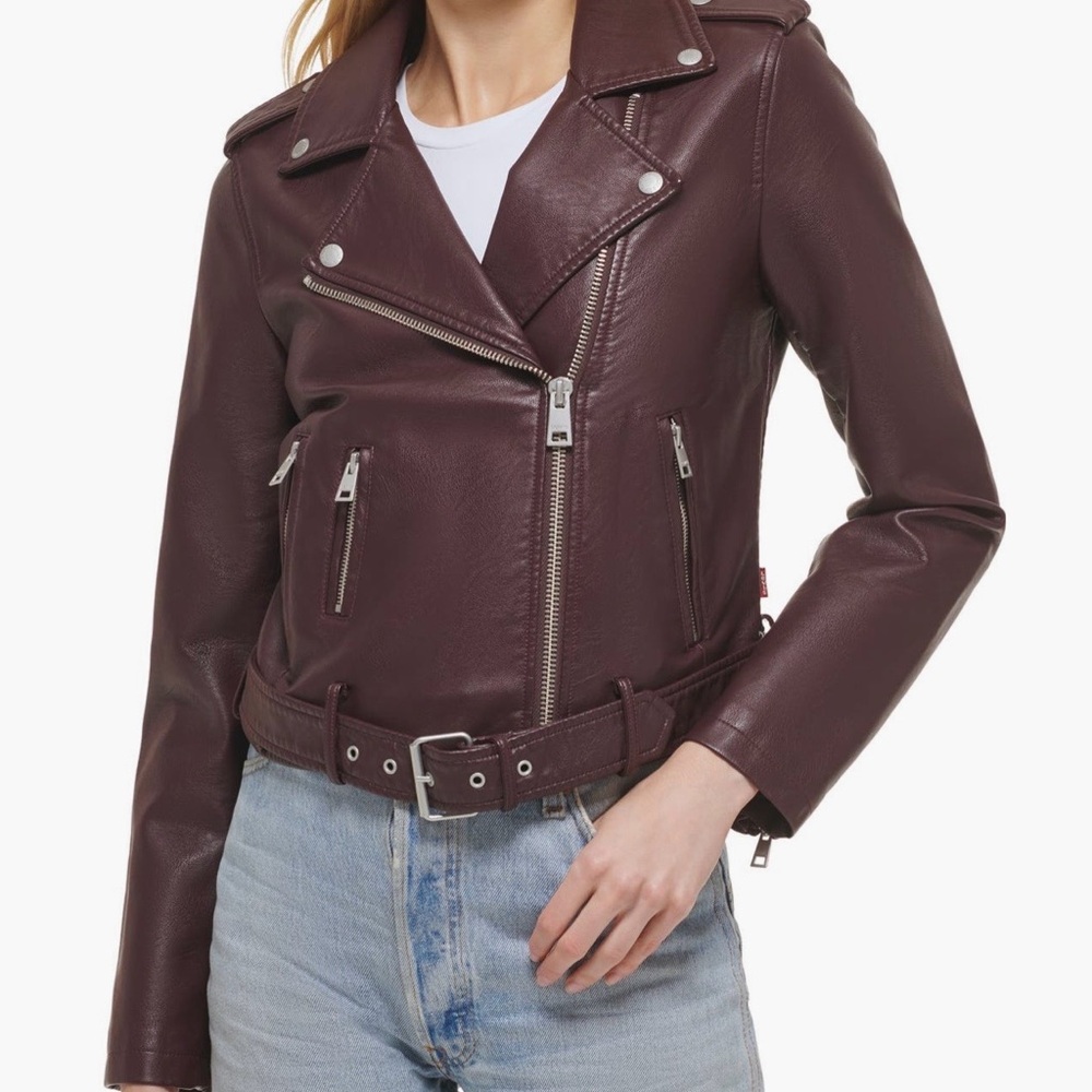 Levi's Dark Burgundy Faux Leather Jacket